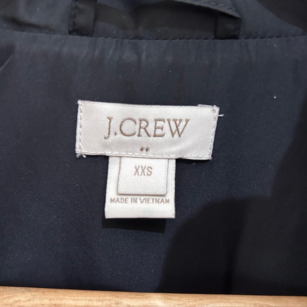 J Crew Quilted Zip Up Vest With Pockets Black Lightweight Women's  Size XXS - Picture 5 of 10